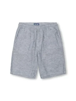 Only and Sons Junior shortsit, OSJCAIDEN LIFE LOOSE LINEN SHORTS Keskisininen