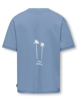 Only and Sons Junior t-paita, OSJMENES LOOSE SS O-NECK T-SHIRT Keskisininen