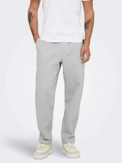 Only and Sons Miesten Collegehousut, CONNOR RLX PANT NOS Light Grey Melange