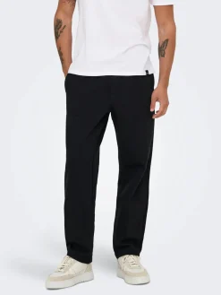 Only and Sons Miesten Collegehousut, CONNOR RLX PANT NOS Black