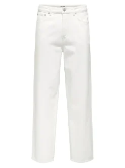 Only and Sons miesten farkut, FADE LOOSE Valkoinen