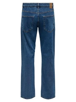 Only and Sons miesten farkut, EDGE BLUE 3813 STRAIGHT FIT Indigo