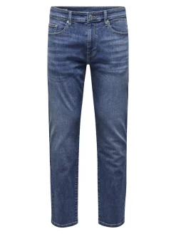 Only and Sons miesten farkut ONSWEFT REG. MB 6755 DNM NOOS H, Medium Blue Denim