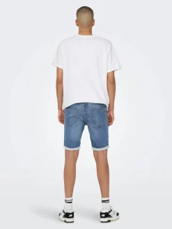 Only and Sons miesten farkkushortsit Blue Denim