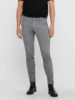 Only and Sons Miesten Housut, Mark Pant Medium Grey Melange