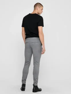 Only and Sons Miesten Housut, Mark Pant Medium Grey Melange