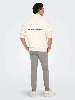 Only and Sons miesten housut ONSMARK SLIM TAP DITSY 2912 PANT NOOS, Tobacco Brown