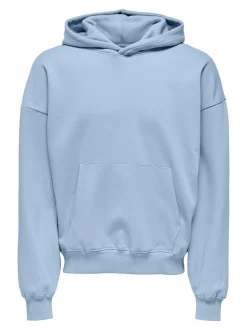 Only and Sons miesten huppari, TURNER LIFE VTG HOODIE SWEAT Vaaleansininen