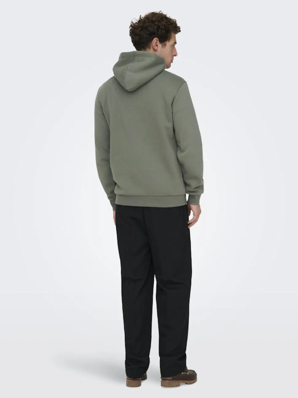Only and Sons miesten huppari ONSCERES Hoodie Sweat, Castor Gray