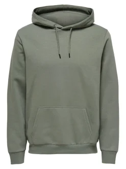 Only and Sons miesten huppari ONSCERES Hoodie Sweat, Castor Gray