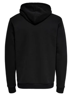 Only and Sons Miesten Huppari ONSCERES LIFE HOODIE SWEAT Musta