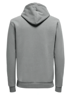 Only and Sons Miesten Huppari ONSCERES LIFE HOODIE SWEAT Keskiharmaa