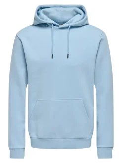 Only and Sons miesten huppari ONSCERES Hoodie Sweat, vaaleansininen