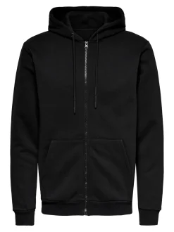 Only and Sons, Miesten Huppari, Ceres Life Zip Nos, musta