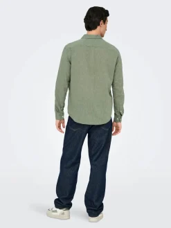 Only and Sons miesten kauluspaita, CAIDEN LIFE REG Swamp