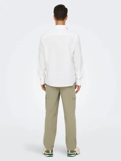 Only and Sons miesten kauluspaita, CAIDEN LIFE REG White