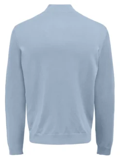 Only and Sons Miesten Neulepusero, PHIL WYLER REG HALF ZIP Vaaleansininen
