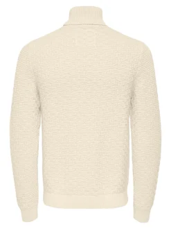 Only and Sons miesten neulepusero, KAY REG ROLL NECK KNIT Valkoinen