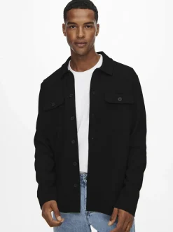 Only and Sons miesten paita, KODYL OVERSHIRT Musta