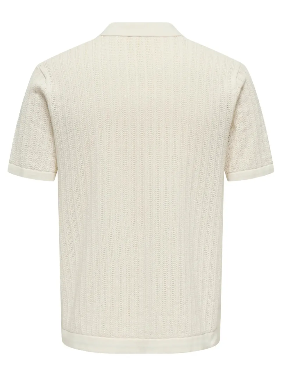 Only and Sons miesten paita ONSMOON REG 12 SS Polo Knit, Egret