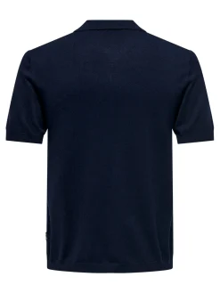 Only and Sons miesten pikeepaita, WYLER LIFE POLO KNIT Dark Navy