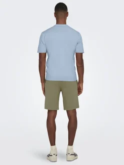 Only and Sons miesten pikeepaita, WYLER LIFE POLO KNIT Vaaleansininen