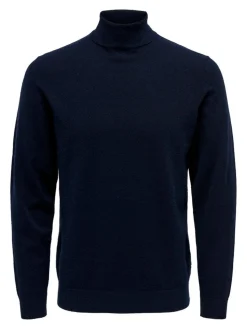 Only and Sons Miesten Pooloneule, Wyler Life Roll Neck Nos Tummansininen