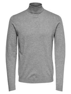 Only and Sons Miesten Pooloneule, Wyler Life Roll Neck Nos Keskiharmaa