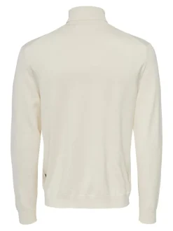 Only and Sons Miesten Pooloneule, Wyler Life Roll Neck Nos Valkoinen