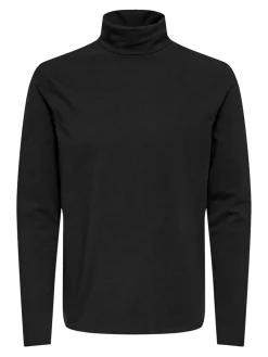 Only and Sons miesten roll neck ONSMICHAN LS ROLLNECK, musta