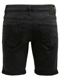 Only and Sons Miesten Shortsit PLY LIFE REG BLK JOG Hiilenmusta