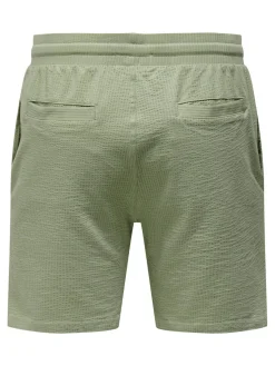 Only and Sons miesten shortsit, K KIAN REG SEERSUCKER SHORTS Seagrass