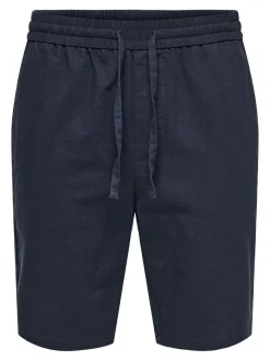 Only and Sons miesten shortsit, LINUS COT SHORTS Tummansininen