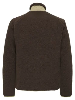 Only and Sons Miesten Teddytakki, DALLAS SHERPA JACKET Tummanruskea