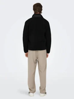 Only and Sons Miesten Teddytakki, DALLAS SHERPA JACKET Musta