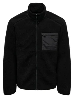 Only and Sons Miesten Teddytakki, DALLAS SHERPA JACKET Musta