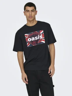 Only and Sons miesten t-paita, OASIS SS RLX TEE Musta