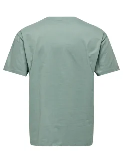 Only and Sons, Miesten T-Paita, Onsfred Rls Ss Tee Noos Omenanvihreä