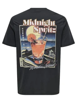 Only and Sons miesten t-paita, CHRIS LIFE REG SS TEE Jet Black