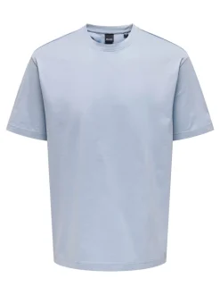 Only and Sons, Miesten T-Paita, Onsfred Rls Ss Tee Noos Vaaleansininen