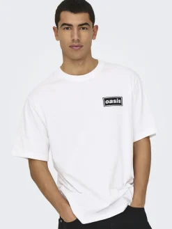 Only and Sons miesten t-paita, OASIS SS RLX TEE Valkoinen