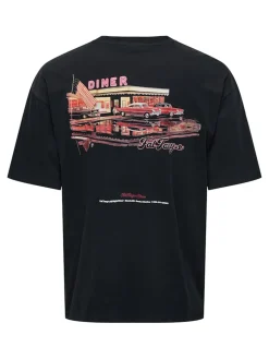 Only and Sons Miesten T-Paita, Onsmalik Caseys Loose SS Tee Black