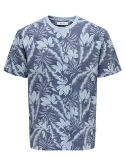 Only and Sons t-paita, PERRY REG LEAF Tummansininen