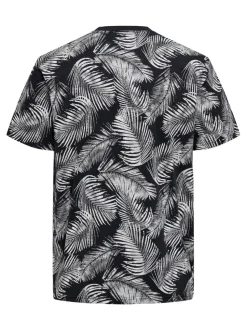 Only and Sons t-paita, PERRY REG LEAF Sininen Kuosi