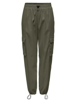 Only housut, ONLCASHI CARGO PANT WVN Armeijanvihreä