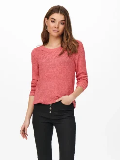 Only Naisten Neule, Geena Xo L/S Pullover Koralli