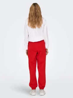 Only Naisten Collegehousut, ONLDEBORAH CLUB PANT Punainen