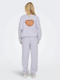 Only Naisten Collegehousut, ONLDEBORAH CLUB PANT Vaaleanharmaa