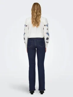 Only Naisten Farkut, FLARED RINSE DNM Tummansininen