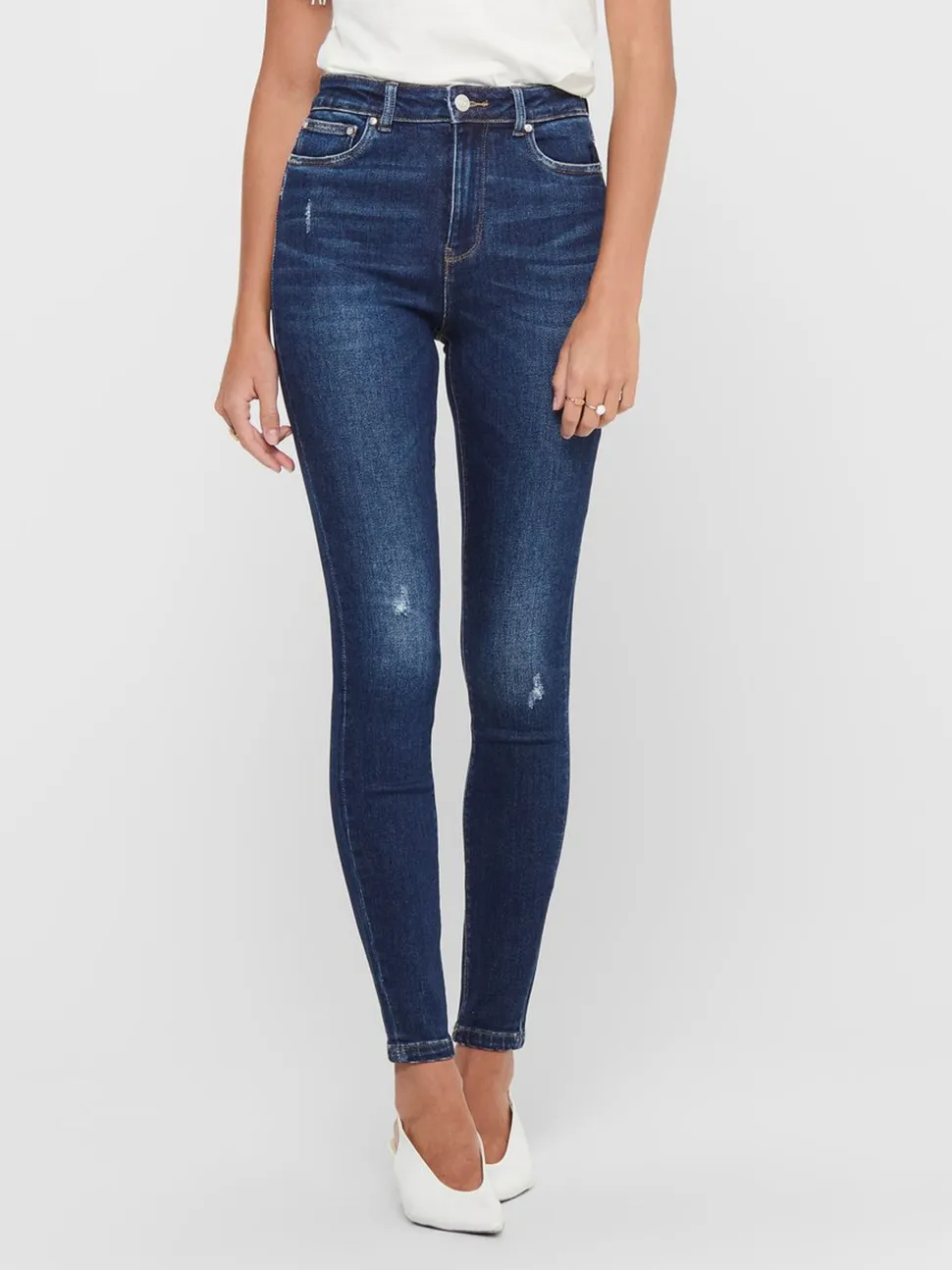 Only, Naisten Farkut, Mila Life Hw Sk Ank Bj374 Noos Indigo